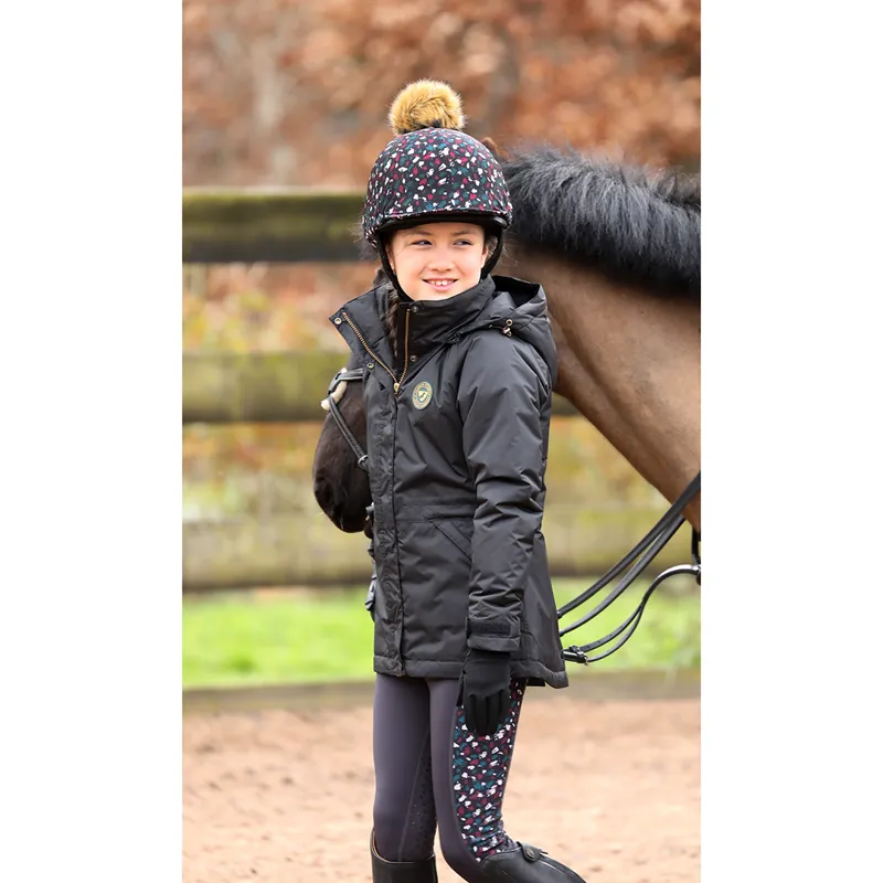 Shires Aubrion Young Rider Woodford Coat Kids in Charcoal-3